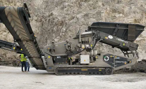 Современный мобильный грохот для работы с крупным материалом Komplet Kompatto 124