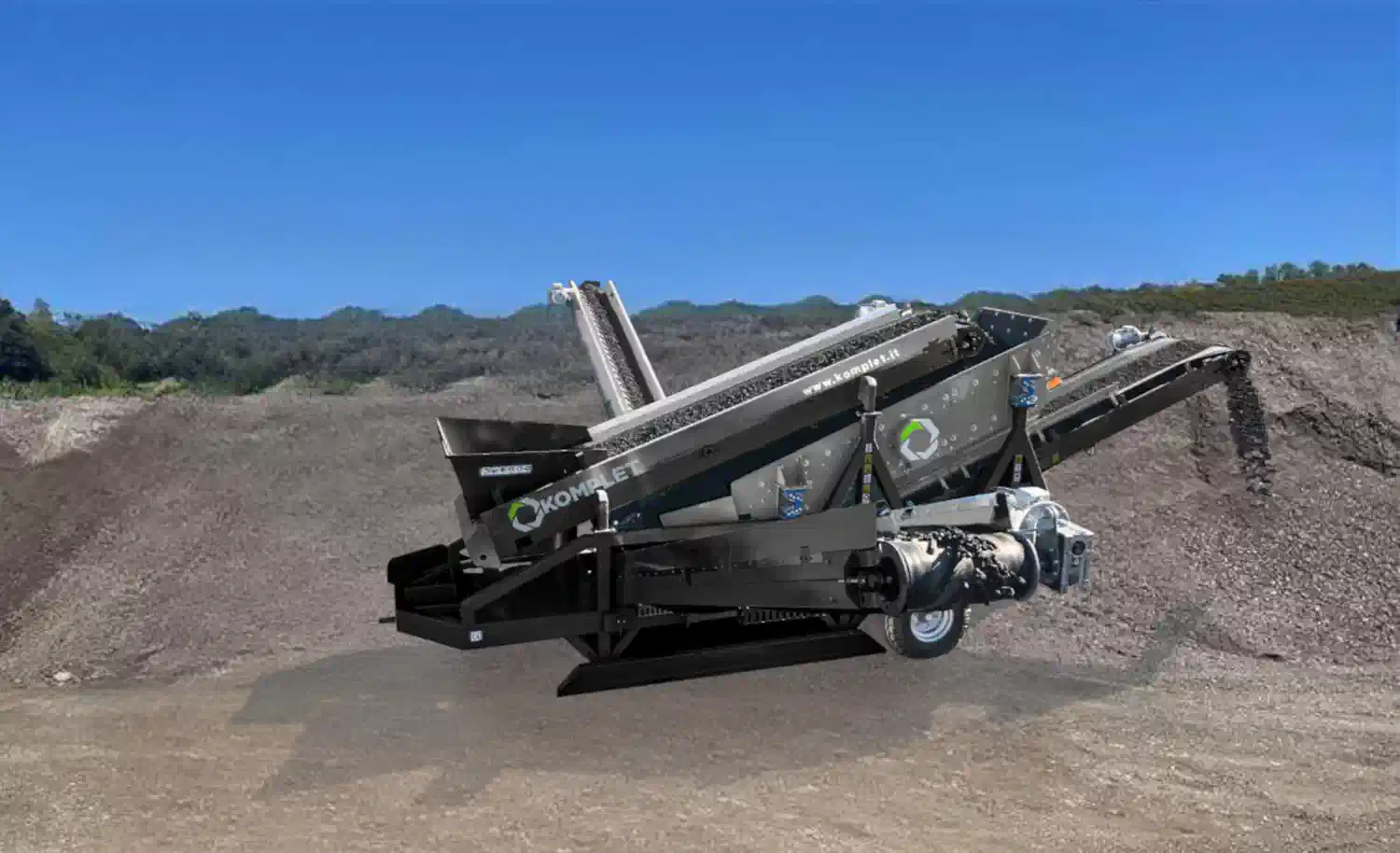 Электрический вибрационный грохот для песка, гравия и камня K-104SE