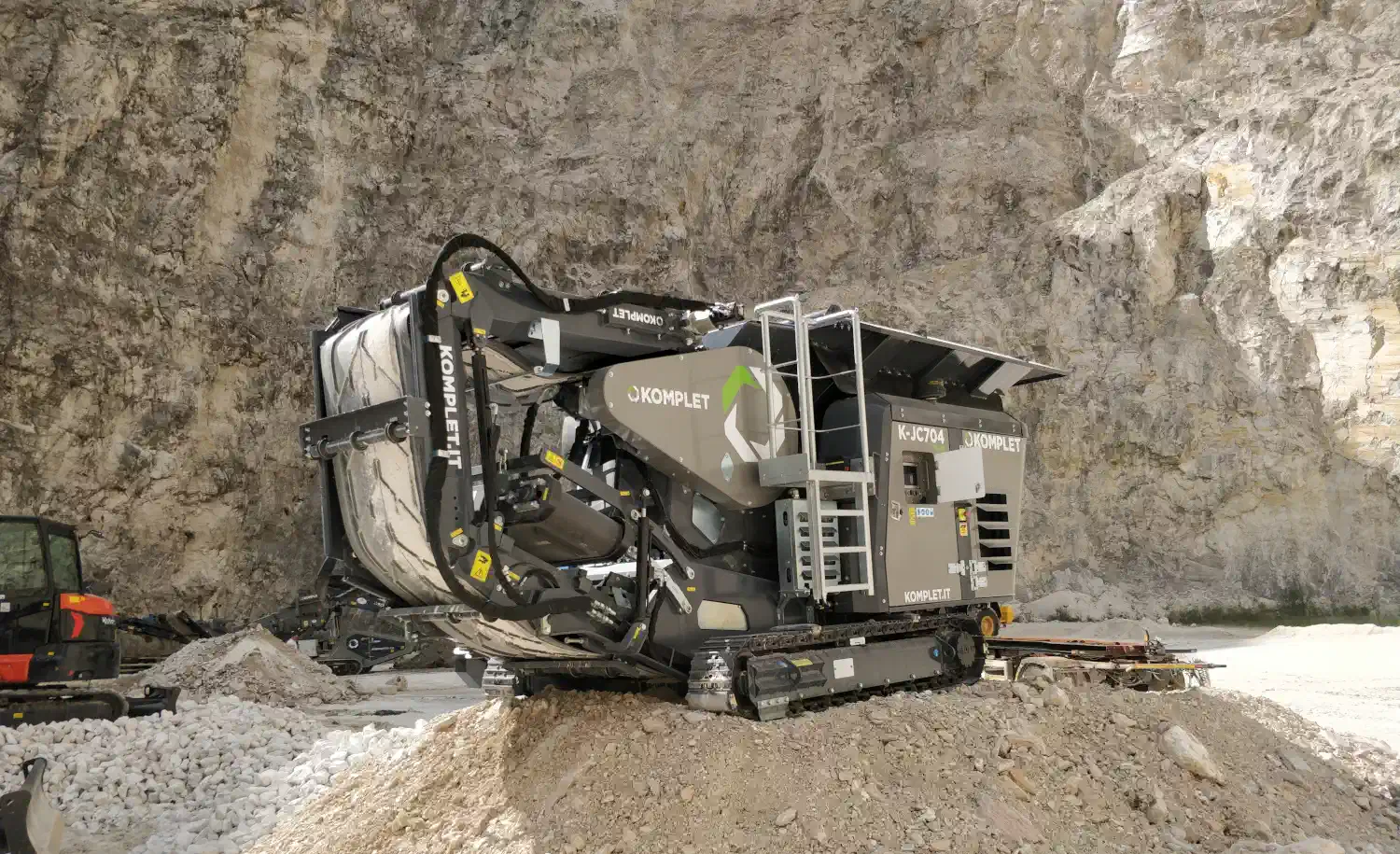 Мобильная щековая дробилка для рециклинга K-JC 704