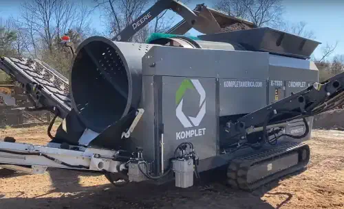 Электрический барабанный грохот для загрязненного материала K-TS 30