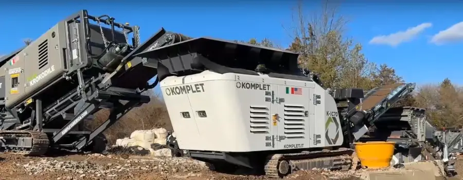 Дробилка K-IC 70 и шреддер Krokodile