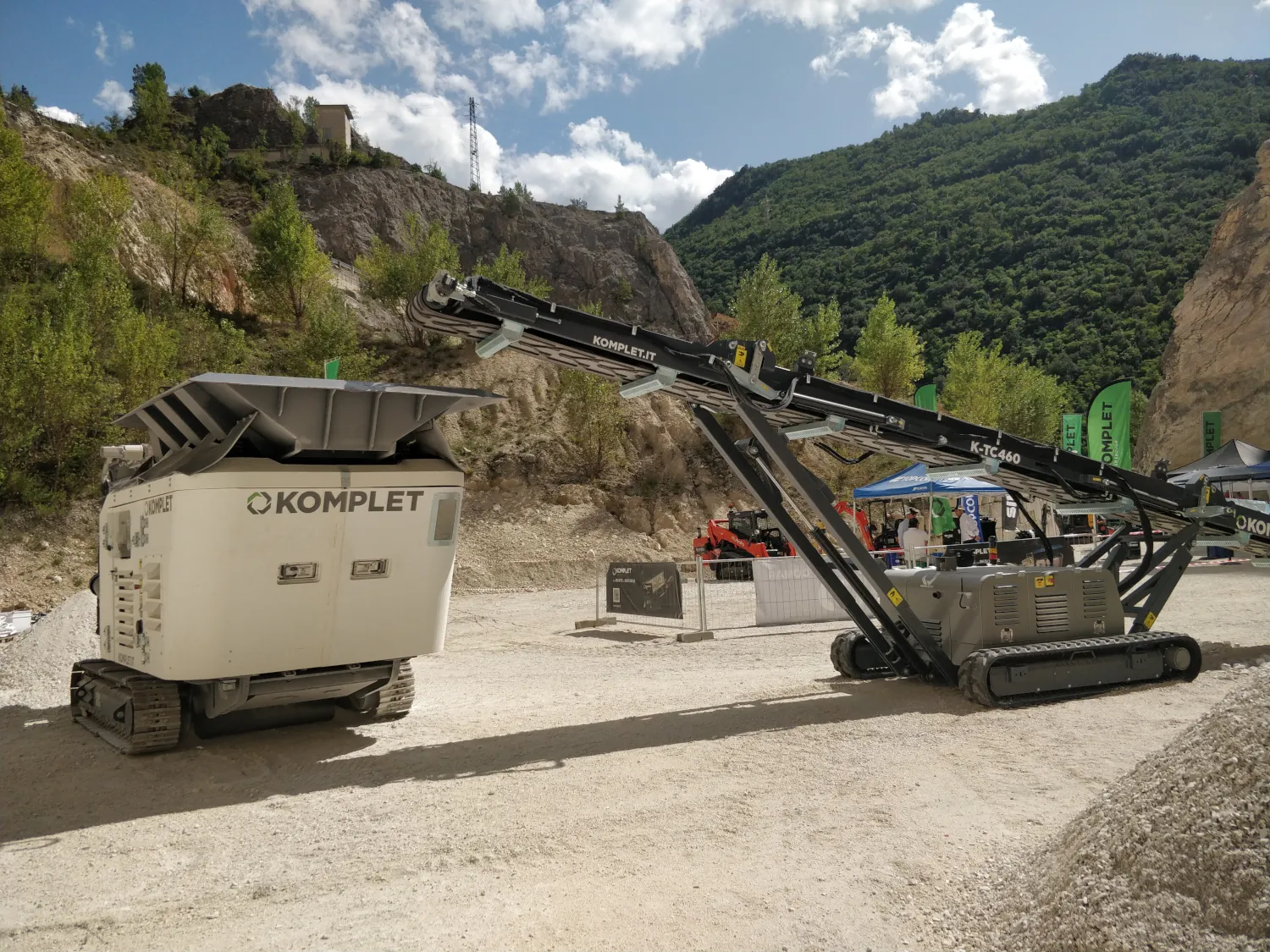 Ударная дробилка K-IC 70 и мобильный транспортер