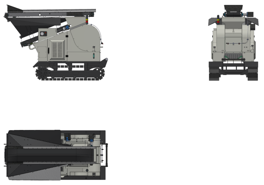 Компактная щековая дробилка K-JC 503 транспортные размеры