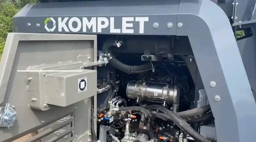 Щековая дробилка K-JC 604 моторный отсек