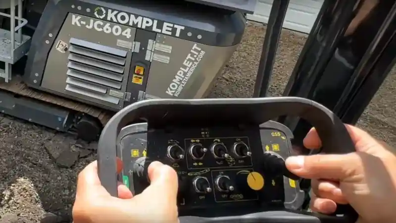 Компактная мобильная дробилка K-JC 604 дистанционное управление