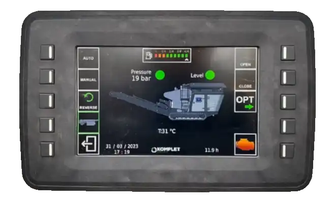 Дробилка K-JC 704 индикация на дисплее