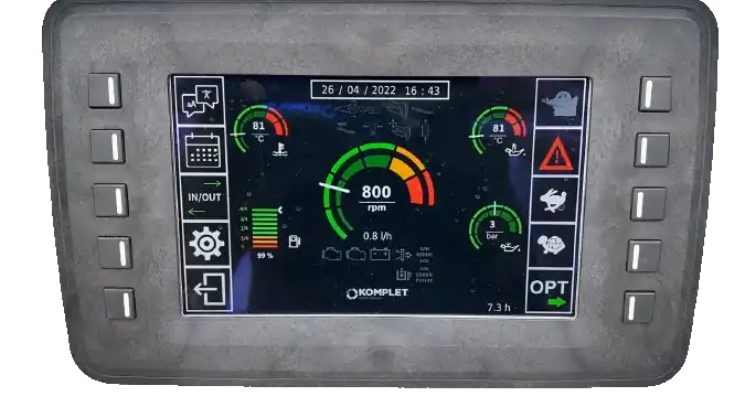 Щековая дробилка K-JC 704 расширенные данные на мониторе