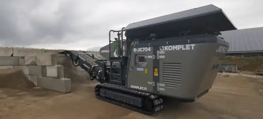 Щековая дробилка K-JC_704, размещение на площадке