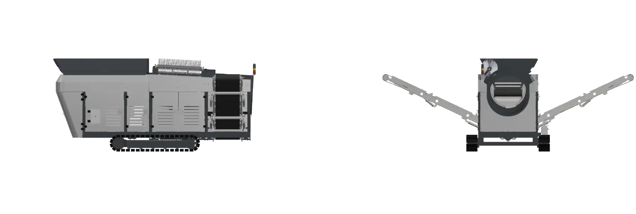 Размеры барабанного грохота K-TS 30