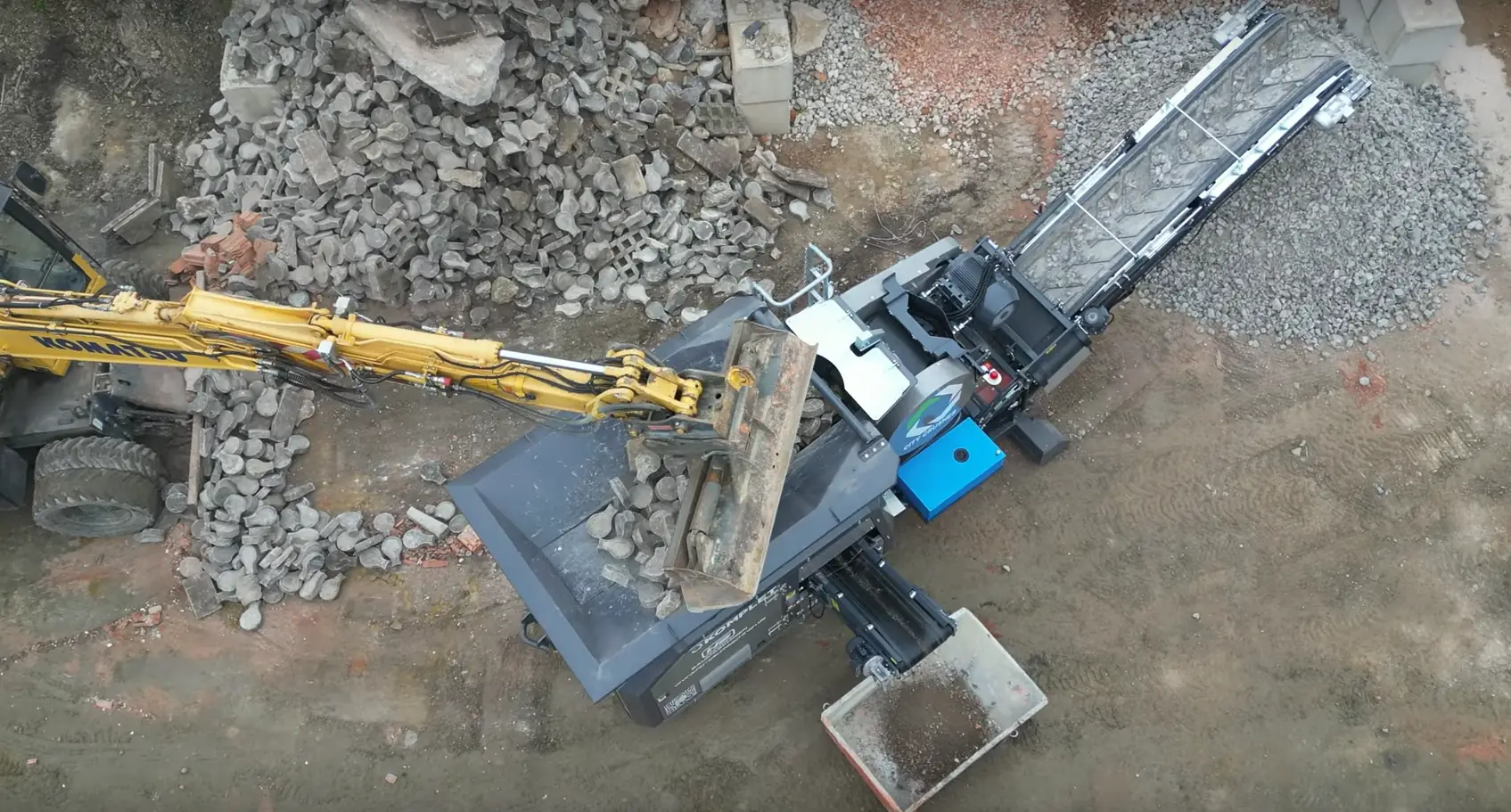 Электрическая щековая дробилка для камня и бетона Komplet CITY CRUSHER