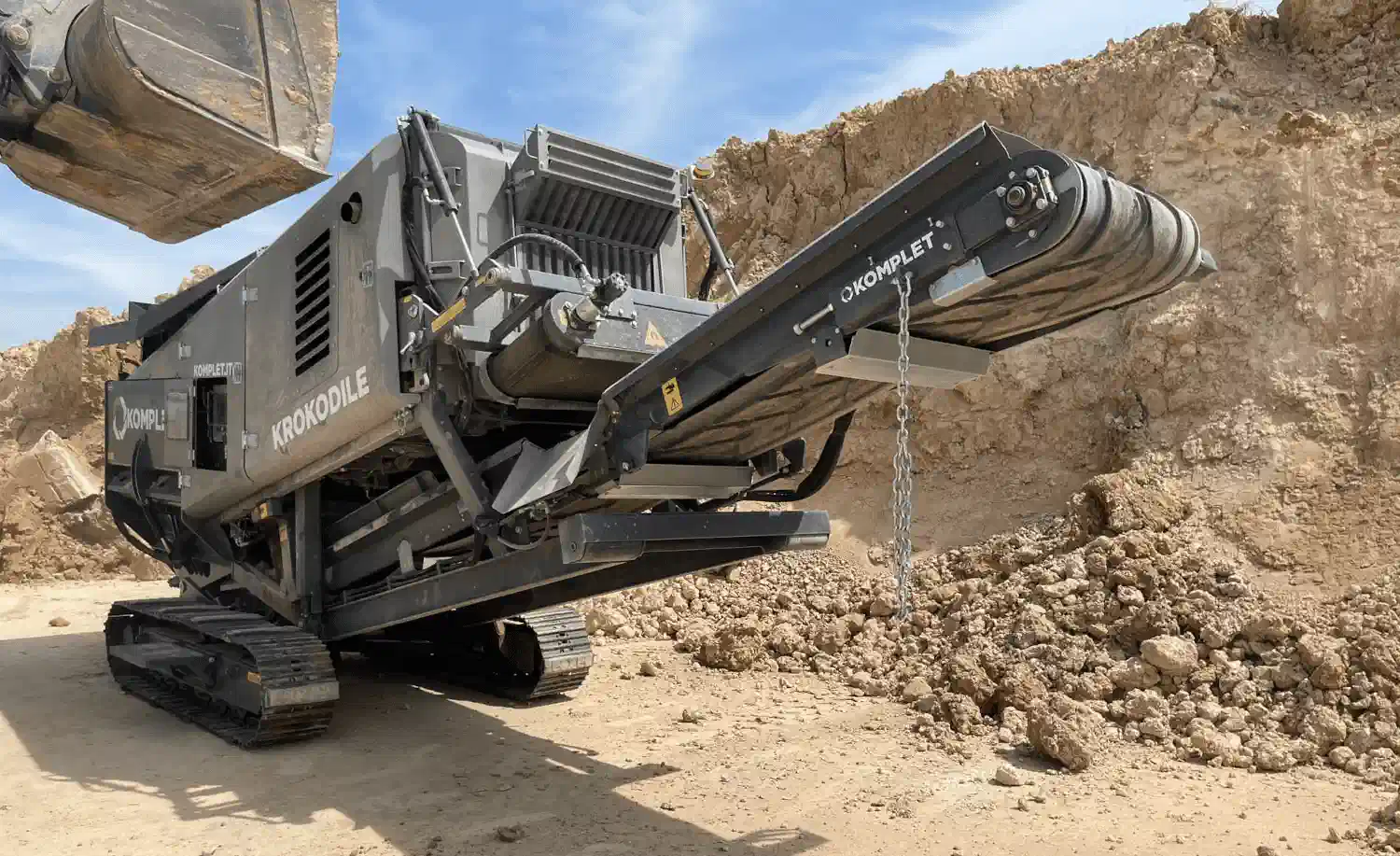 Шредер Krokodile мобильная дробилка на гусеничном шасси